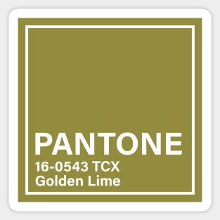 pantone 16-0543 TCX Golden Lime Sticker